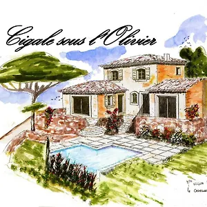 La Cigale Sous L'olivier Bed & Breakfast Le Castellet (Var)